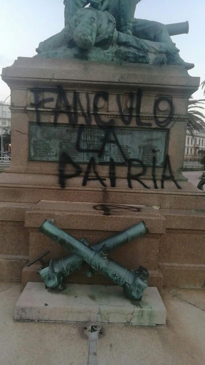Messina, deturpato il monumento agli eroi della battaglia di Adua. ANMIG: “Vile gesto”