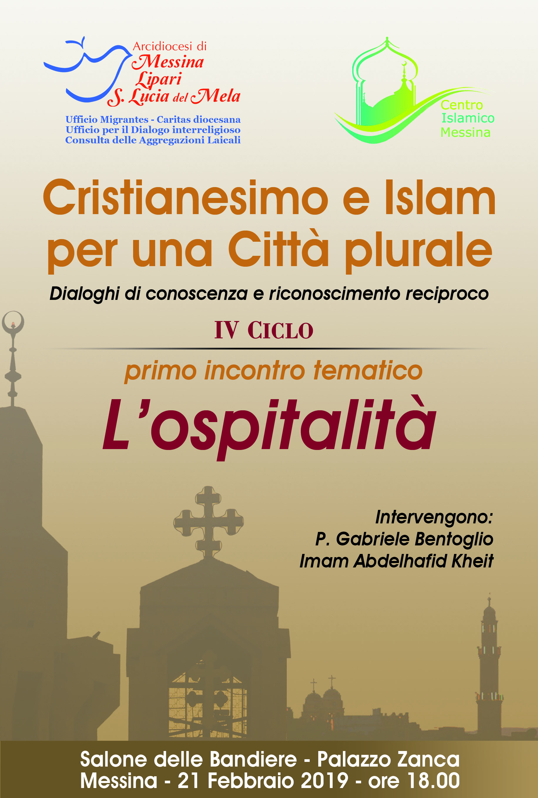 Messina, l’ospitalità al centro del dialogo tra Cristianesimo e Islam per una Città plurale