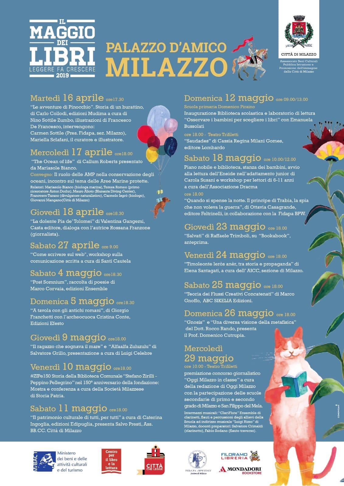 Il Maggio dei Libri a Milazzo: ecco il calendario completo