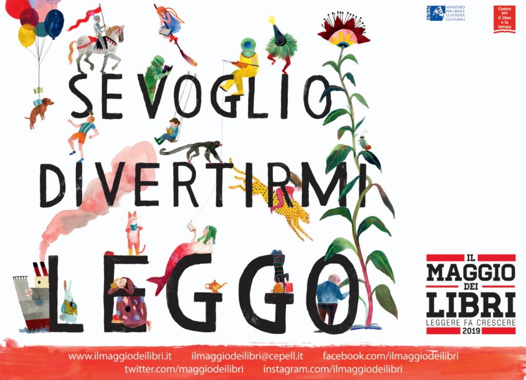 “Se voglio divertirmi Leggo”. Da martedì 23 aprile sarà Maggio dei Libri 2019