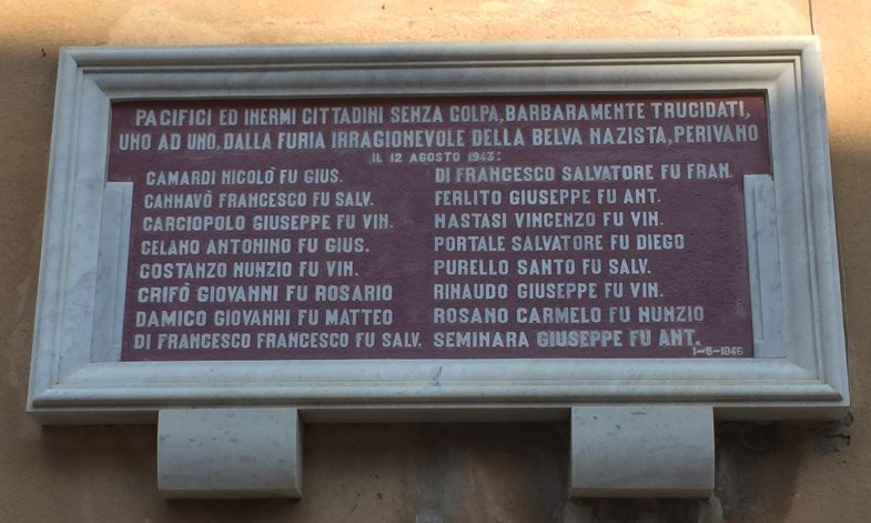 25 aprile, esercizi di memoria: la prima strage nazista su territorio italiano avvenne in Sicilia