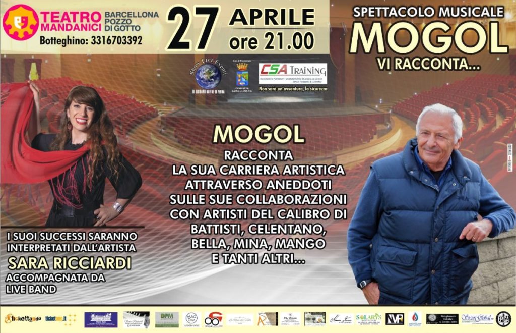 “Mogol vi racconta”, il 27 aprile tra parole e musica al Teatro Mandanici di Barcellona Pozzo di Gotto