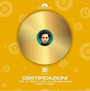 “Solo” è disco d’oro: il trionfo di Alberto Urso