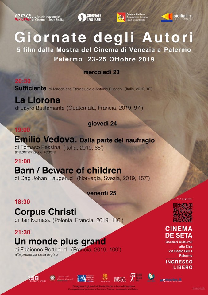 Giornate degli Autori: 5 film dalla Mostra del Cinema di Venezia a Palermo