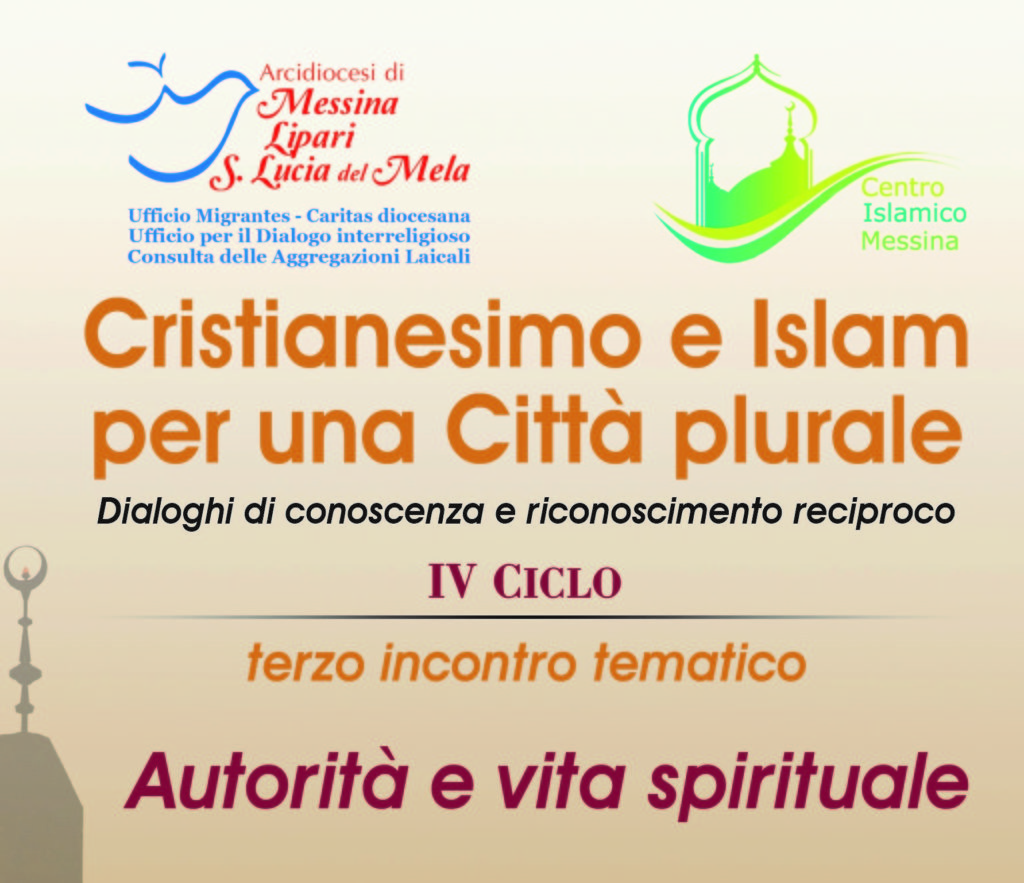 Cristianesimo e Islam per una Città plurale: il 30 ottobre a Messina l’incontro “Autorità e vita spirituale”