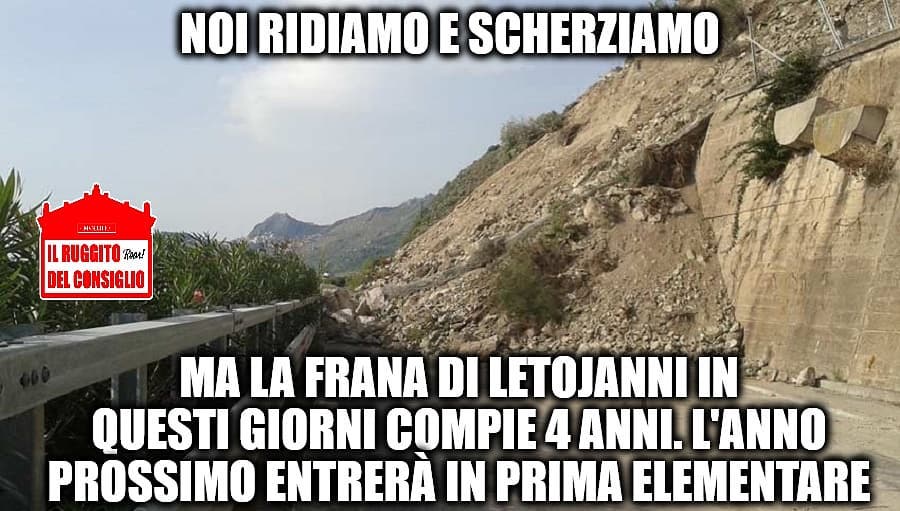 “Buon 4° compleanno frana di Letojanni”. L’ironia dei social sull’interruzione dell’A18