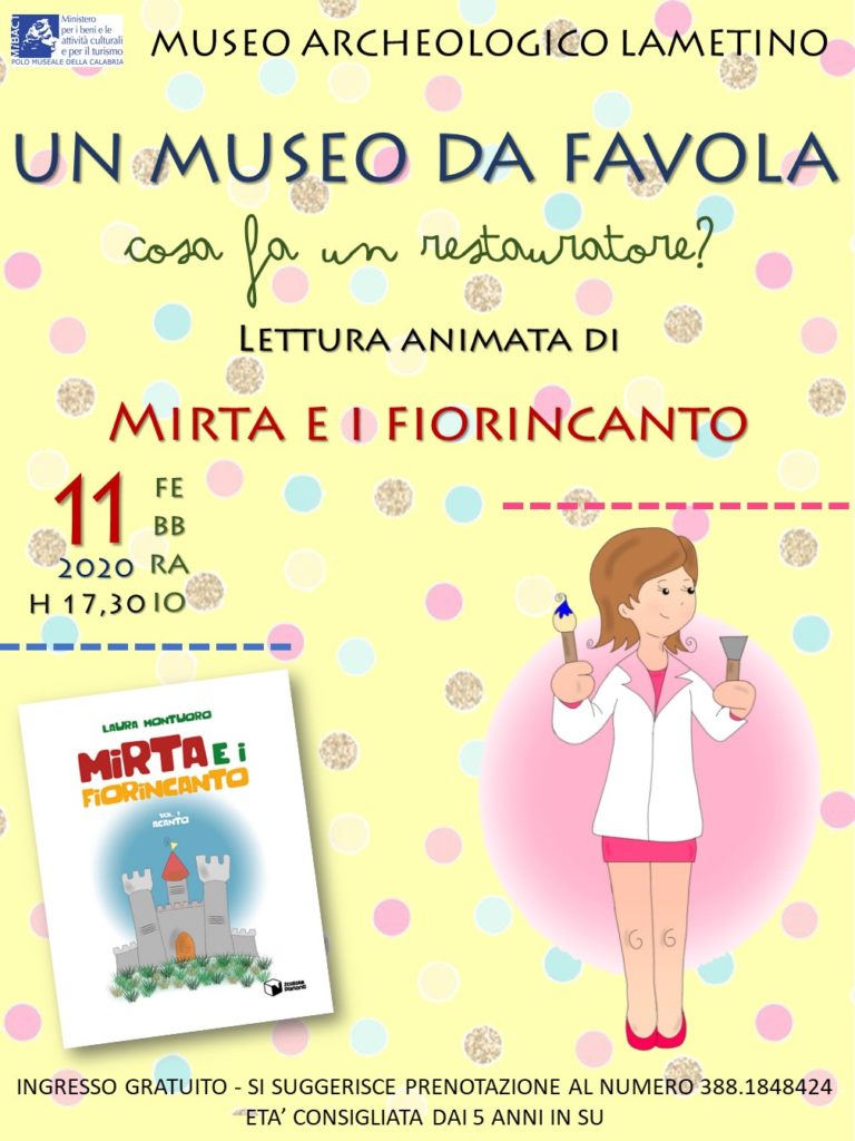 “Un museo da favola”. Lettura animata di Mirta e Fiorincanto al Museo Archeologico Lametino