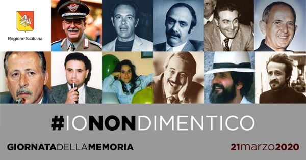 Giornata memoria vittime mafie, Musumeci: momento drammatico non ci fa dimenticare caduti