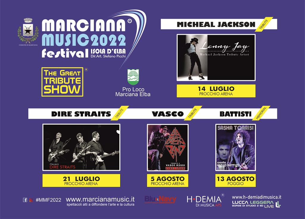 Marciana Music Festival 2022, omaggio ai grandi della musica italiana ed internazionale