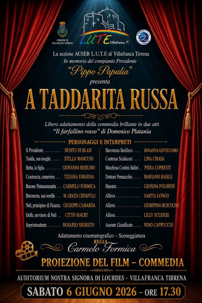 Il cast de "A Taddaruta Russa"