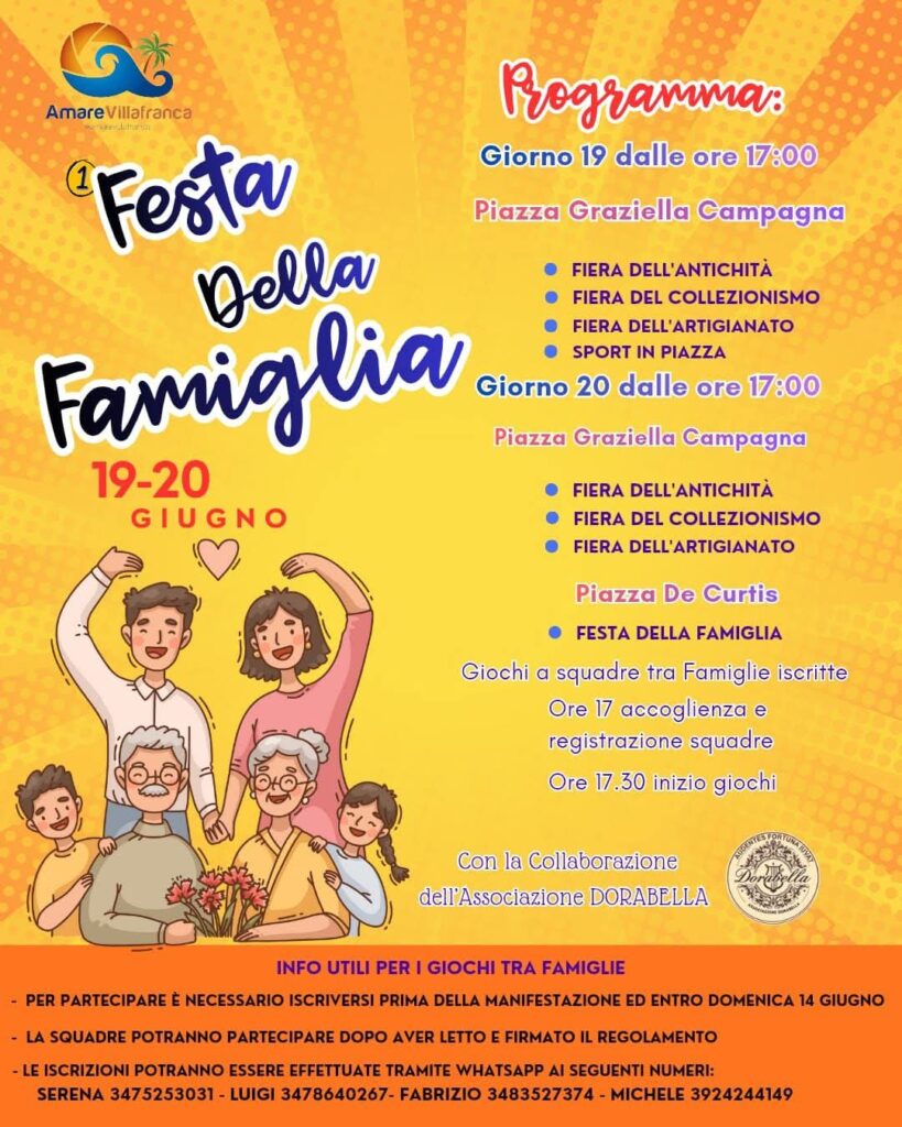 Locandina della Festa della Famiglia